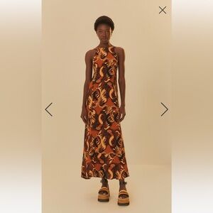 FARM Rio Brasil - Vestido Longo Tigre / Long Tiger Dress (M)